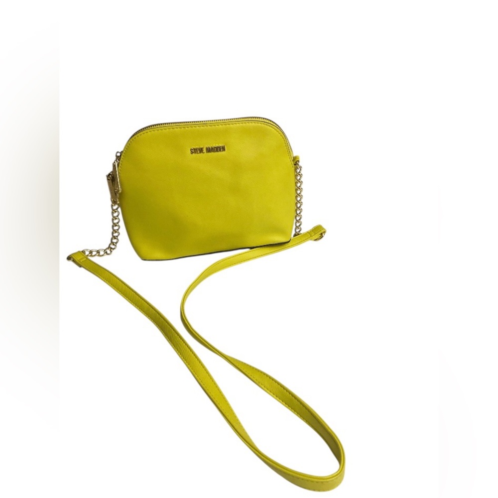 Steve Madden Bmarylin Logo crossbody bag in citron